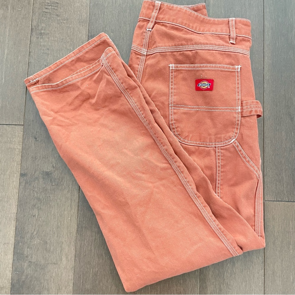 Dickies Straight Leg Orange Jeans